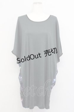 画像2: pays des fees  / 工場夜景ワンピース  黒Ｘネイビー T-25-03-08-028-PU-OP-SA-ZI