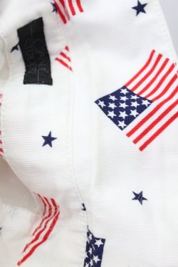 画像8: Candy Stripper / 国旗柄シャツ  白X赤Xネイビー T-25-03-08-003-PU-BL-SA-ZI