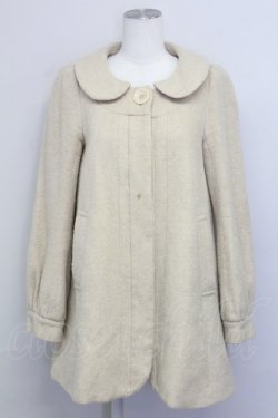 画像1: Franche Lippee / 丸襟コート M ベージュ T-25-03-08-030-LO-CO-SA-ZT-C046