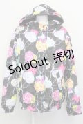 【SALE】galaxxxy / キャンディ柄中綿ジャケット  ブラック T-25-03-08-031-PU-CO-SA-ZT-C046
