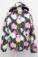 画像1: galaxxxy / キャンディ柄中綿ジャケット  ブラック T-25-03-08-031-PU-CO-SA-ZT-C046 (1)