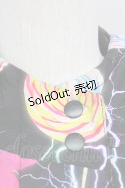 画像4: 【SALE】galaxxxy / キャンディ柄中綿ジャケット  ブラック T-25-03-08-031-PU-CO-SA-ZT-C046