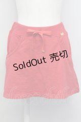 MILK / Sweatミニスカート  赤 T-25-03-08-032-ML-SK-SA-ZI