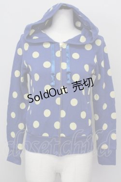 画像1: Emily Temple cute / ドットパーカー  ブルー T-25-03-08-010-ET-TO-SA-ZI