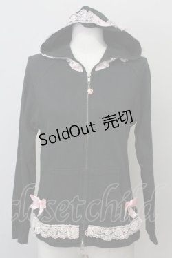 画像1: Nile Perch / レースZIPパーカー M 黒 T-25-03-08-011-LO-TO-SA-ZI