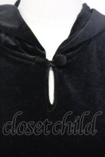 画像4: 【SALE】Jane Marple / クマ耳ベロアパーカー  ブラック T-25-03-08-012-JM-TO-SA-ZT471 (4)