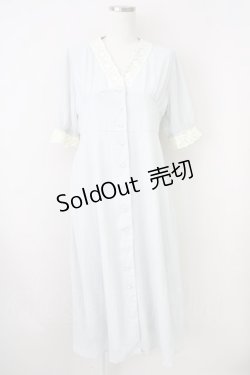 画像1: an another angelus / レース使いガウンワンピース  サックス T-25-03-14-016-CA-OP-SA-ZT