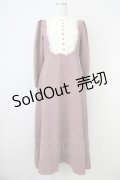 an another angelus / クレリックレースヨーク切替ロングワンピース  ピンク T-25-03-14-018-CA-OP-SA-ZI