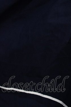 画像7: Amavel / カトラリー刺繍サス付きスカート  紺X白 T-25-03-14-028-CA-SK-SA-ZI