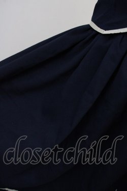 画像9: Amavel / カトラリー刺繍サス付きスカート  紺X白 T-25-03-14-028-CA-SK-SA-ZI