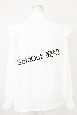画像2: an another angelus / シュラブローズ刺繍シャツ  白 T-25-03-14-005-CA-BL-SA-ZI