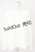 F i.n.t / マーガレットカットワークブラウス  アイボリー T-25-03-14-009-CA-BL-SA-ZT