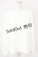 F i.n.t / マーガレットカットワークブラウス  アイボリー T-25-03-14-009-CA-BL-SA-ZT