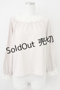 an another angelus / ローズレース使いプルオーバー  ベージュ T-25-03-14-013-CA-BL-SA-ZI