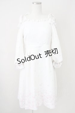 画像1: LODISPOTTO / フラワーチェックワンピース  白Ｘピンク T-25-03-14-014-LO-OP-SA-ZT
