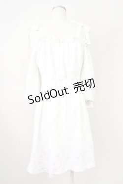 画像2: LODISPOTTO / フラワーチェックワンピース  白Ｘピンク T-25-03-14-014-LO-OP-SA-ZT