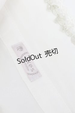 画像5: axes femme / 薔薇モチーフ付きブラウス  アイボリー T-25-03-15-002-AX-BL-SA-ZT