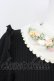 画像3: axes femme POETIQUE / フラワーリボン刺繍襟プルオーバー  黒Ｘアイボリー T-25-03-15-020-AX-TO-SA-ZT (3)