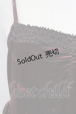 画像3: axes femme / ベロア花柄プリントキャミチュニ  ブラウン T-25-03-15-023-AX-TO-SA-ZT436