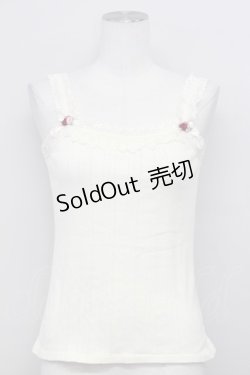 画像1: axes femme / ホルター付きガーデンキャミ  アイボリー T-25-03-15-004-AX-TO-SA-ZT