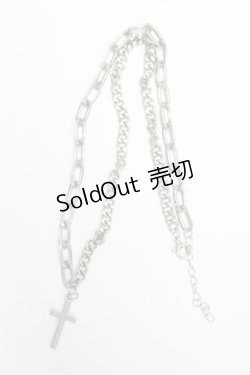 画像2: LOLITAその他(お買取対象外) / ドッキングチェーンクロスネックレス  黒 T-25-03-15-040-LO-AC-SA-ZT422