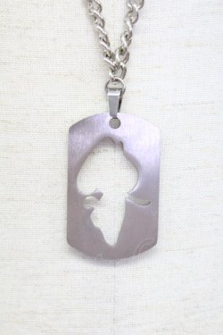 画像2: NieR Clothing / シルエットNieRちゃんモチーフネックレス  シルバー T-25-03-15-041-PU-AC-SA-ZT422