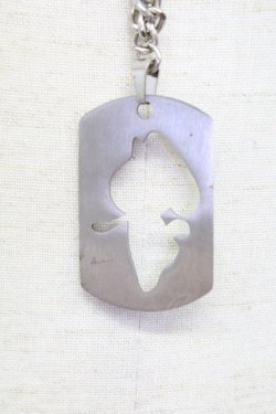 画像3: NieR Clothing / シルエットNieRちゃんモチーフネックレス  シルバー T-25-03-15-041-PU-AC-SA-ZT422