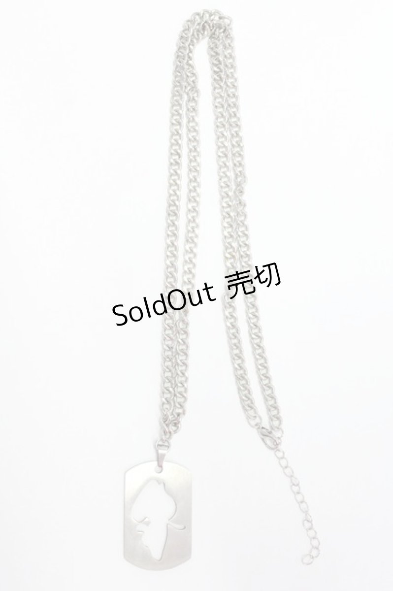 画像4: 【SALE】NieR CLOTHING / シルエットNieRちゃんモチーフネックレス  シルバー T-25-03-15-041-PU-AC-SA-ZT422-F008 (4)