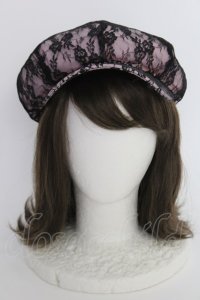 Princess Melody / 総レースキャスケット  ピンクＸ黒 T-25-03-15-044-EL-AC-SA-ZT-K007