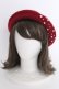 画像1: LOLITAその他(お買取対象外) / スタッズベレー  ボルドーＸシルバー T-25-03-15-045-LO-AC-SA-ZT-K007 (1)