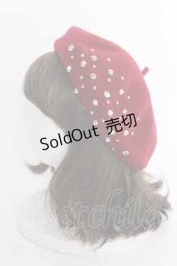画像2: LOLITAその他(お買取対象外) / スタッズベレー  ボルドーＸシルバー T-25-03-15-045-LO-AC-SA-ZT-K007