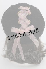 Princess Melody / レースアップリボンレースベレー  黒Ｘピンク T-25-03-15-046-EL-AC-SA-ZT-K007