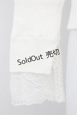 画像4: axes femme / 袖口レースリブタートル M  T-25-03-15-001-AX-TO-SA-ZT