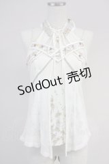 Ozz oneste / 桜刺繍ホルターデザインキャミ  アイボリー T-25-03-17-001-OO-TO-SA-ZT