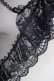 画像8: MR corset / サイド編み上げチュールジャンパースカート  黒Ｘボルドー T-25-03-17-013-PU-OP-SA-ZI