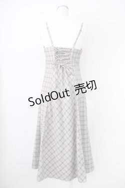 画像2: an another angelus / ギャザーデザインチェック柄キャミワンピース  ブラウンチェック T-25-03-17-015-CA-OP-SA-ZI