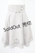 Amavel / 裾時計刺繍入りサス付スカート  ブラウン T-25-03-17-022-CA-SK-SA-ZI