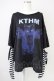 画像1: Amilige / KTHMアームウォーマー付きTシャツ  黒Ｘ白Ｘ青 T-25-03-17-005-PU-TO-SA-ZT (1)