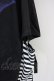 画像4: Amilige / KTHMアームウォーマー付きTシャツ  黒Ｘ白Ｘ青 T-25-03-17-005-PU-TO-SA-ZT
