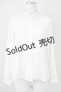 Fi.n.t / パステルローズ刺繍衿ブラウス  アイボリーＸピンク T-25-03-17-007-CA-BL-SA-ZI