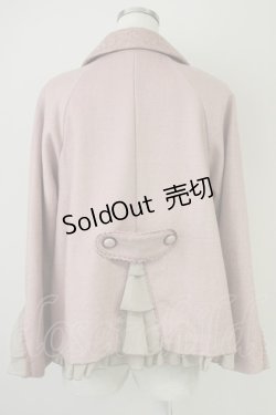 画像2: axes femme / レース襟コート  ピンク T-25-03-19-027-AX-CO-HD-ZT