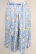 画像2: 【SALE】an another angelus / フラワープリーツスカート  サックス T-25-03-19-031-CA-SK-HD-ZT375 (2)
