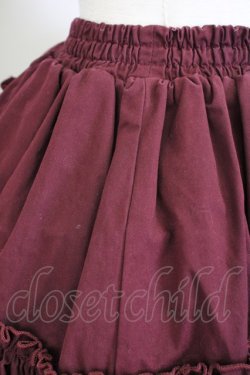 画像5: Vallee lys / "Sweet alyssum series"イレギュラースカート  ボルドー T-25-03-20-017-GO-SK-SA-ZT058