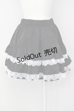 画像2: DARK IN LOVE /  Black lolita white bow contrast mini skirt  黒Ｘ白 T-25-03-20-020-PU-SK-SA-ZT