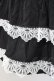 画像3: DARK IN LOVE /  Black lolita white bow contrast mini skirt  黒Ｘ白 T-25-03-20-020-PU-SK-SA-ZT (3)