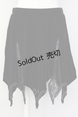 画像1: KILLSTAR / LESTER VELVET MINI SKIRT M ブラック T-25-03-20-021-PU-SK-SA-ZT