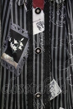 画像3: axes femme / ボン・ヴォヤージュ柄スカート  黒 T-25-03-20-022-AX-SK-SA-ZT058