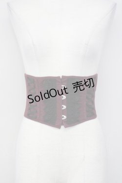 画像1: ATELIER PIERROT / -Blooming Rose- ショートコルセット  ボルドー T-25-03-20-026-EL-ZA-SA-ZT058