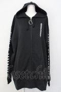 KRY CLOTHING / 「ABYSS」スウェットOリングZIPパーカ XXXL ブラック T-25-03-20-009-EL-TO-SA-ZT001