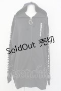 KRY CLOTHING / 「ABYSS」スウェットOリングZIPパーカ XXXL ブラック T-25-03-20-009-EL-TO-SA-ZT001